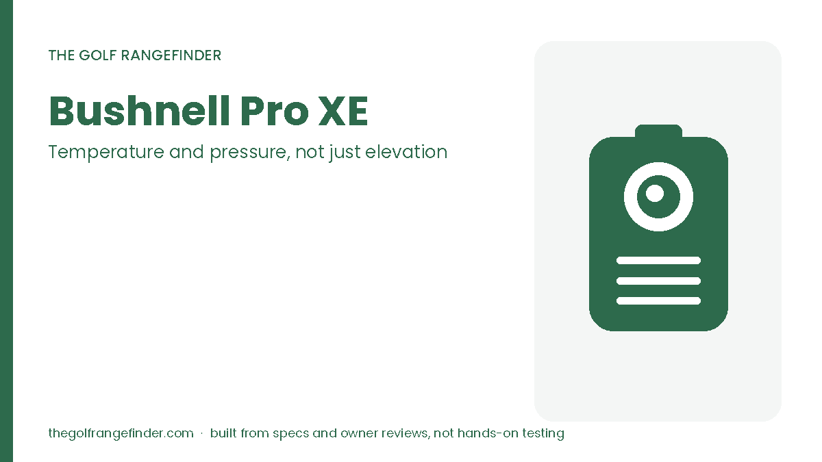 Bushnell Pro XE rangefinder review: 7x optics, IPX7 and the Slope-Switch
